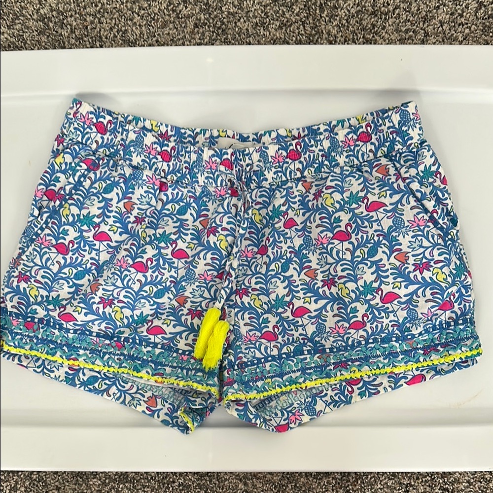 Vineyard Vines High Waist Blue and Pink Shorts